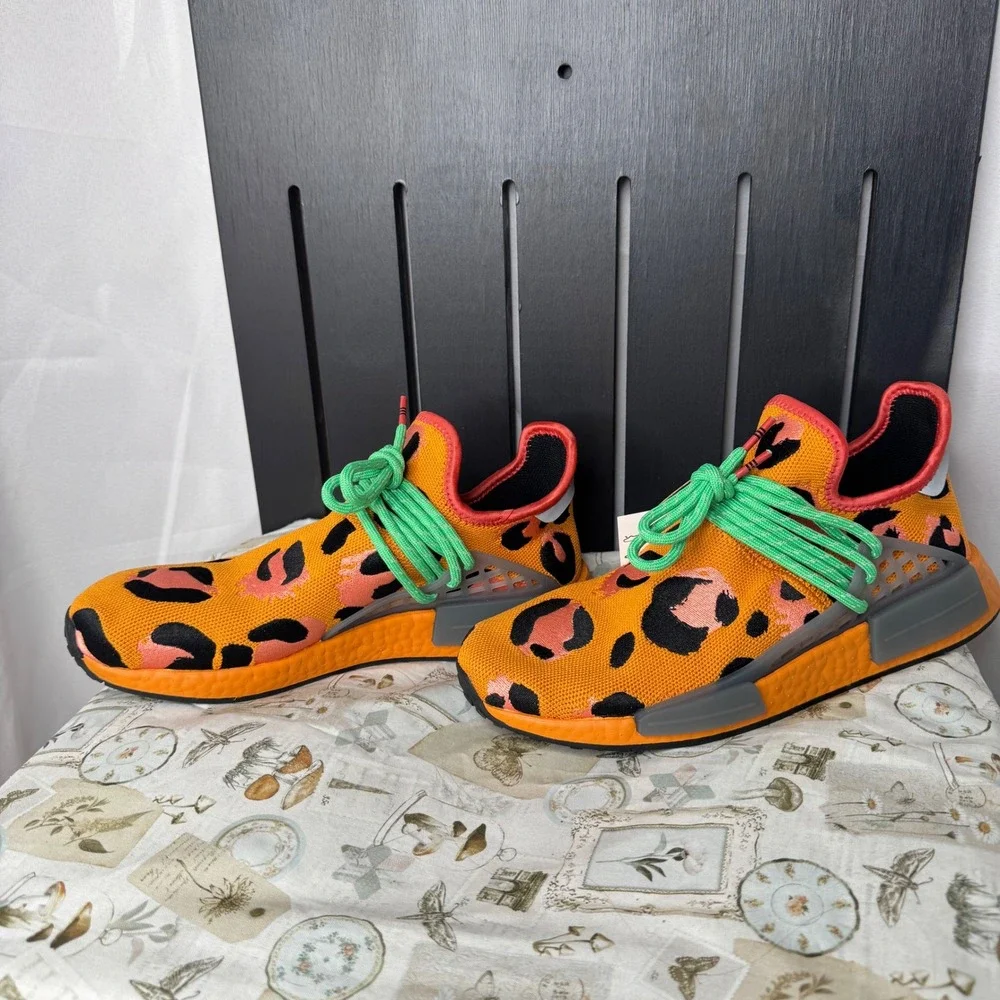 Adidas Pharrell x NMD Human Race Animal Print Sneakers Size 9 Men - Picture 3 of 7